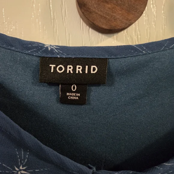 Torrid Midi Chiffon Pleated Dress- Size 0x - Picture 8 of 10